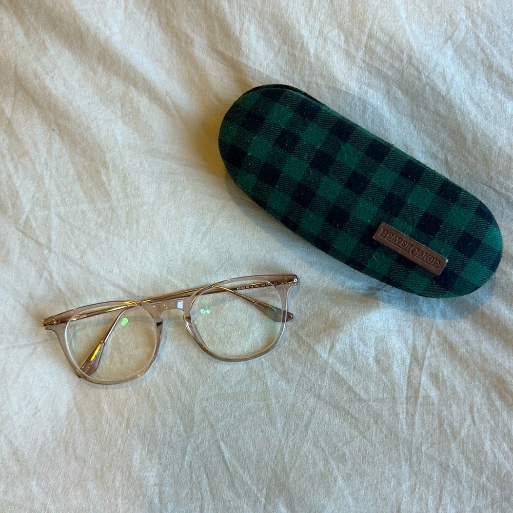 Beaver Canoe rose gold Vision glasses